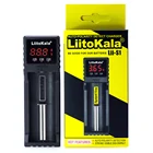 Зарядное устройство Liitokala Lii-S1, автоматическое определение полярности, для литий-ионных аккумуляторов 18650, 26650, 21700, 18350, AA, AAA, штепсельная Вилка USB европейского стандарта