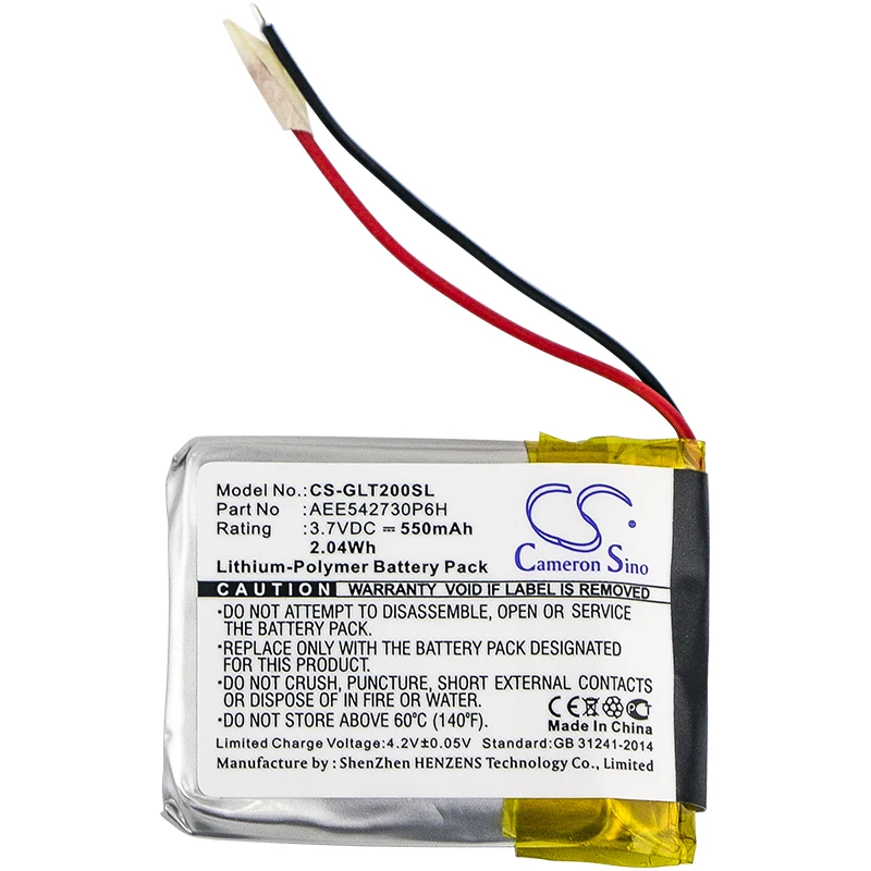 

Cameron Sino 550mAh Battery For Golf Buddy CT2, DSC-CT2-100 ,AEE542730P6H