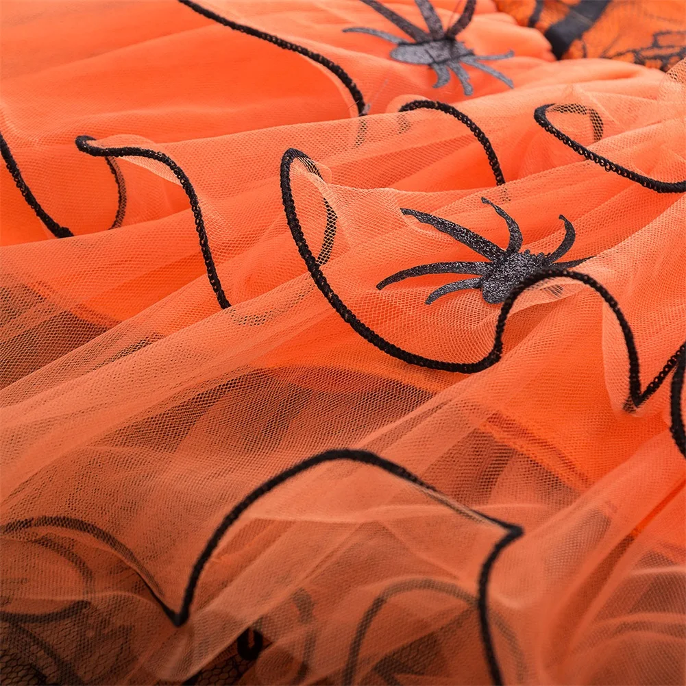 

Boiiwant Autumn Clothing Kids Girl Witch Costume Toddler Girl Halloween Spider Cloak Fancy Dress Party Tutu Princess Dress 1-5T