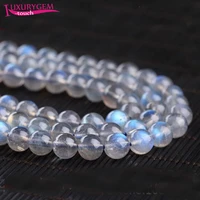 high quality natural gray labradorite moonstone stone round loose spacer beads 4681012mm diy gem jewelry accessory 38cm sk60