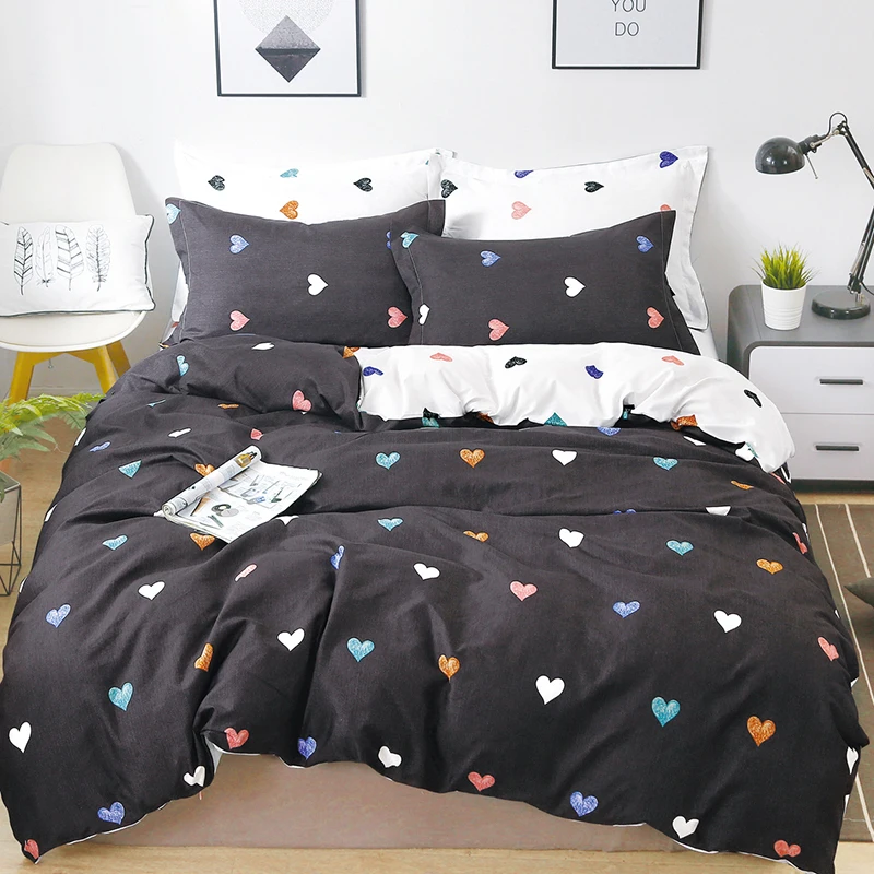 Alanna hot Selling 02 Printed Solid bedding sets Home Bedding Set 4-7pcs High Quality Lovely Pattern with Star tree flower | Дом и сад