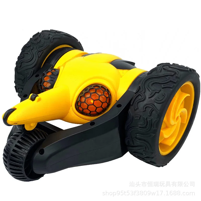 

2.4G cross-border 360 rotating creative bee stunt drift remote control car stall electric light toy model