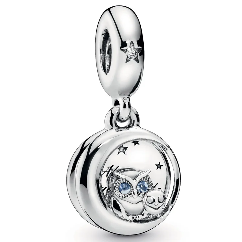 

Браслет с бусинами из серебра 925 пробы, с совами