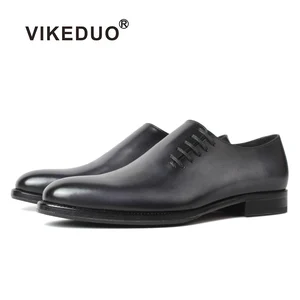 Vikeduo, новинка 2020, дизайнерские туфли ручной работы, для свадьбы, вечеринки, официального делового бренда, мужские туфли из натуральной кожи