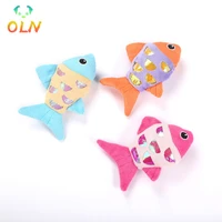 pet cat toys cat mint ring paper plush fish interactive gifts catnip doll simulation fish playing toy for pet