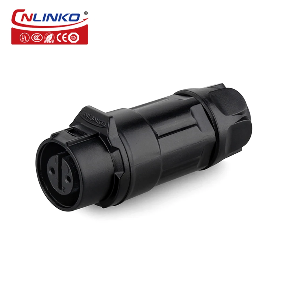 Cnlinko черный пластиковый корпус электрическая штепсельная вилка проводной разъем