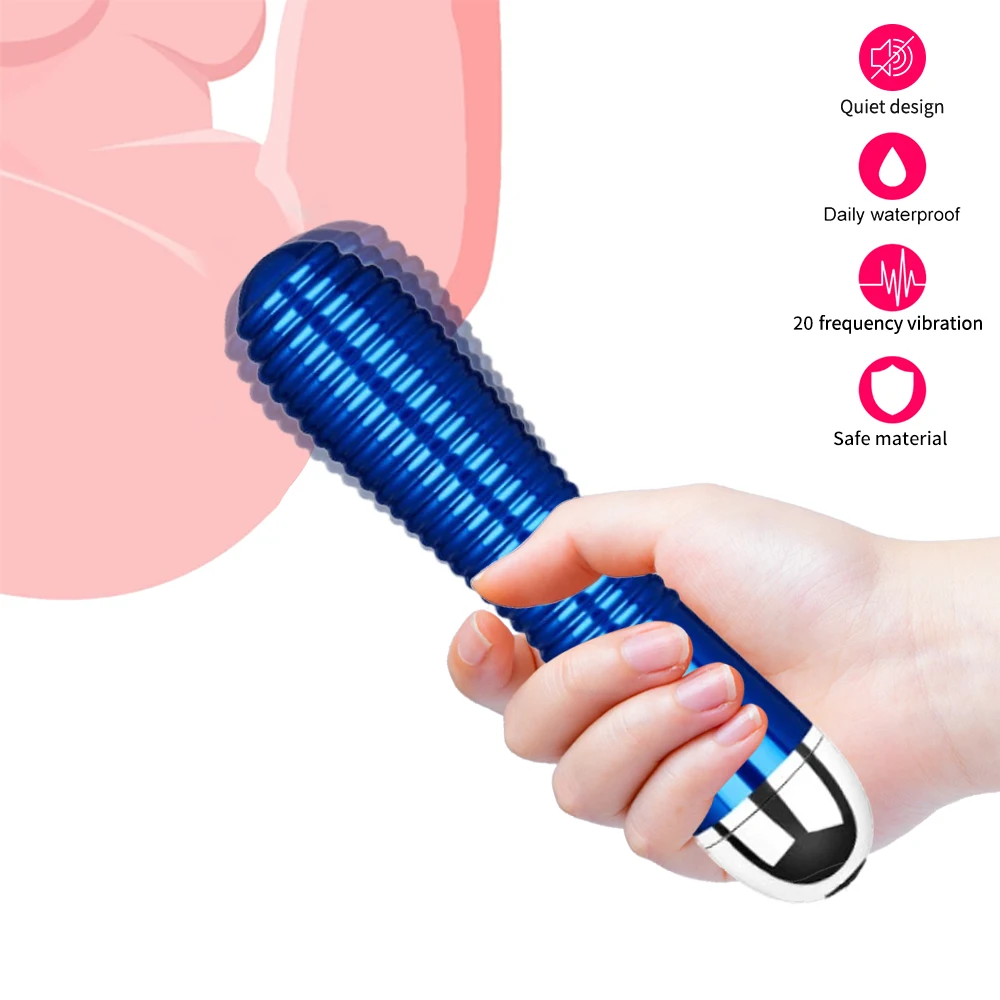 20-Частота Женский Вибратор Металл Анальный фаллоимитатор вибратор мастурбатор