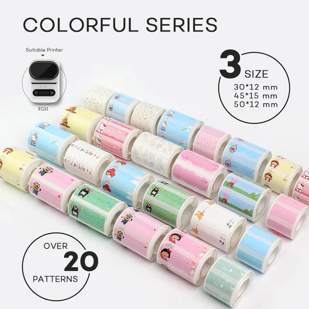 Equipter Милая термоэтикетка рулон 30*12 мм новая Typeable васи лента лимон симпатичная