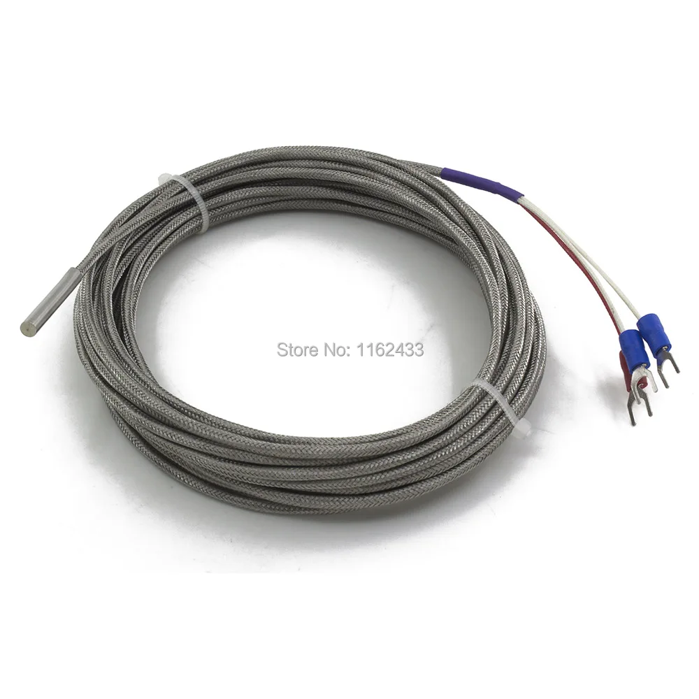 FTARP02 PT100 Тип 6 м высокая термостойкость металлический экранирующий кабель