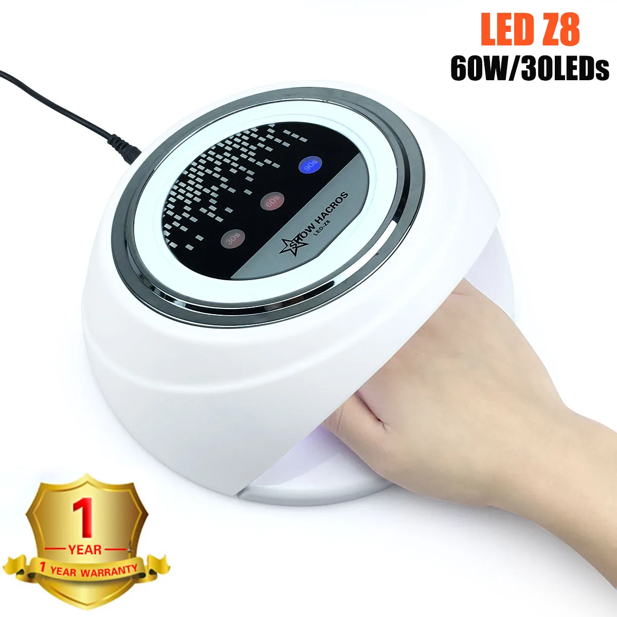 YUJIA льдинка светильник 60 Вт УФ светодиодный для ногтей Z8 автоматический датчик