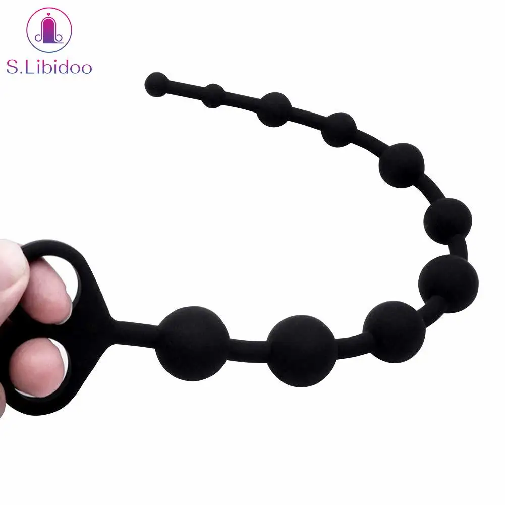 Секс анальные бусы Анальная цепочка с 10 шариками анальная пробка шарики для