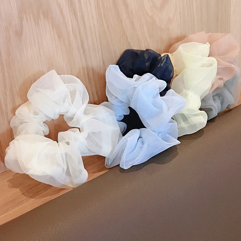 Женская шифоновая повязка на голову элегантная НЕОБРАБОТАННАЯ эластичная для