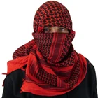 Новинка 2022, клетчатый Тактический искусственный мусульманский головной платок в стиле пустыни, Женский хлопковый модный квадратный Зимний головной платок