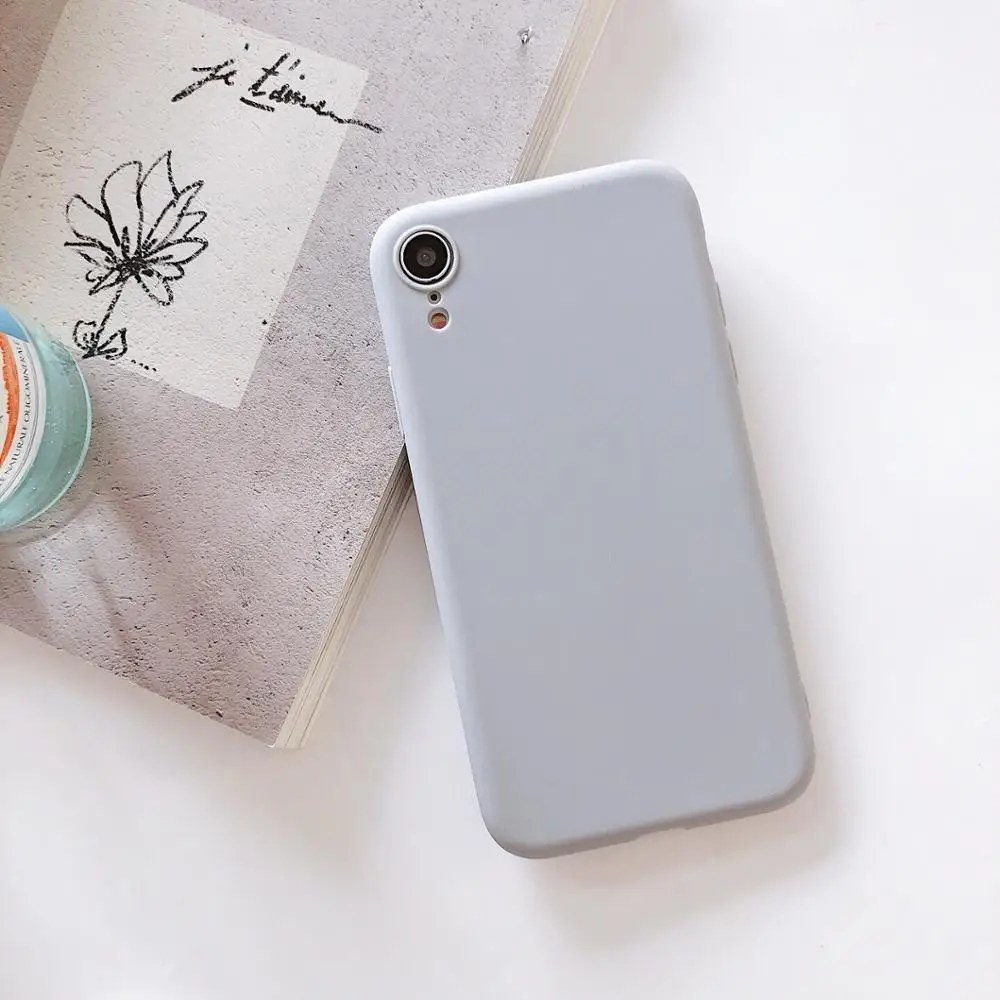 gray Роскошный тонкий матовый Силиконовый мягкий чехол для Xiaomi Redmi 4 4A 4X5 плюс 5A примечание 6 Pro 6A 7 7A 8 Go S2 Y2 ТПУ карамельного цвета чехол Capa - Цвет: gray