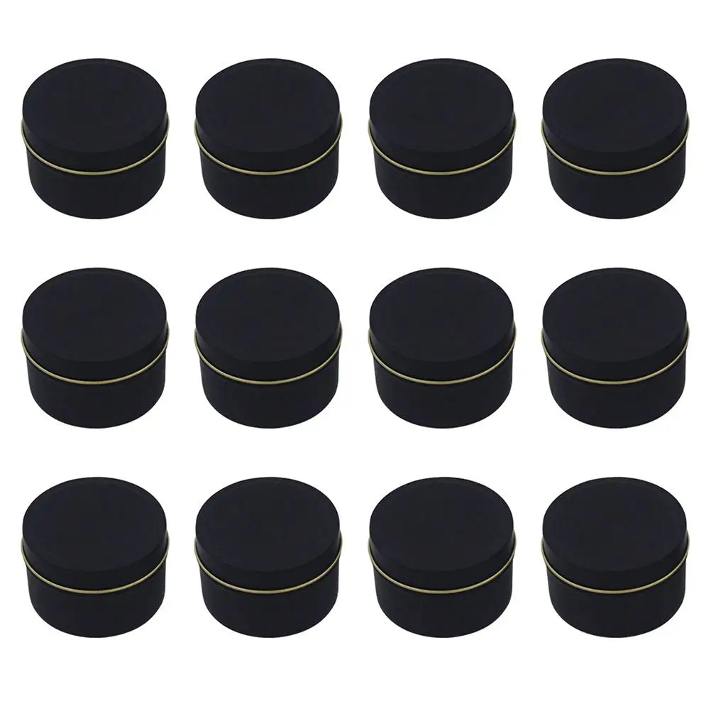 12 шт. старинная железная банка для свечей простое хранилище пустая соевого воска