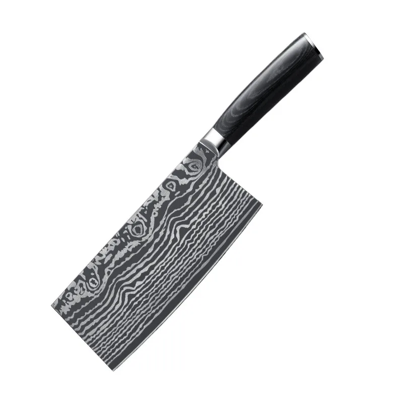Timhome Германия 4116 нож из нержавеющей стали Мясницкий кухонный с деревянной ручкой