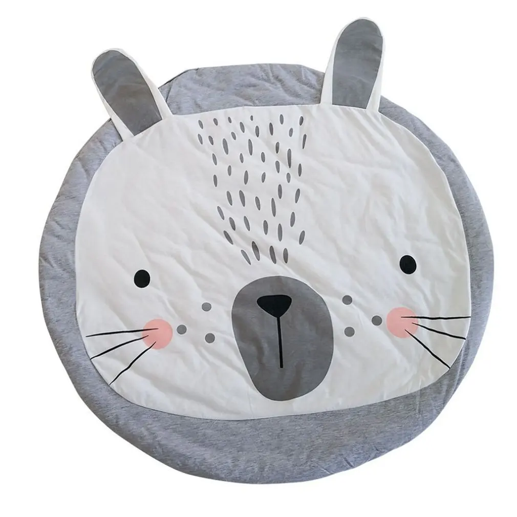 

Ins 90CM Baby Play Mats Kids Crawling Carpet Floor Rug Baby Bedding Blanket Cartoon Play Game Pad Children Room Decor Dropship