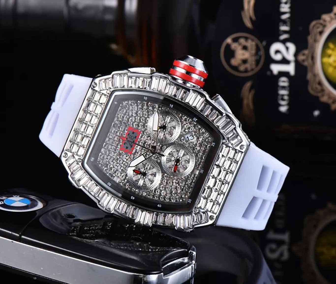 

RM Fully Functional Dual-movement Men's Watch Men's and Women's Luxury Diamond Clock Designer Brand