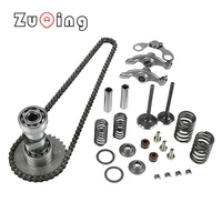 motorcycle cylinder head camshaft intake exhaust valve springs rocker timing chain for lifan 125cc horizontal engine atv quad