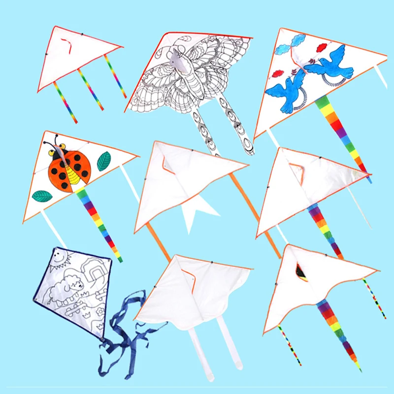 

Outdoor Fun Sports DIY Kite / Children Kite / Education Kite With Handle And line Good Flying