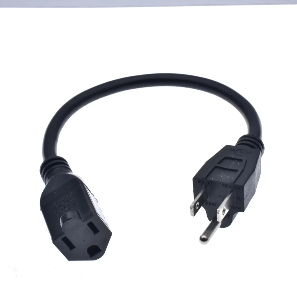 Американский/Американский 3pin короткий плоский шнур питания Nema 5 15P штекер для 15R