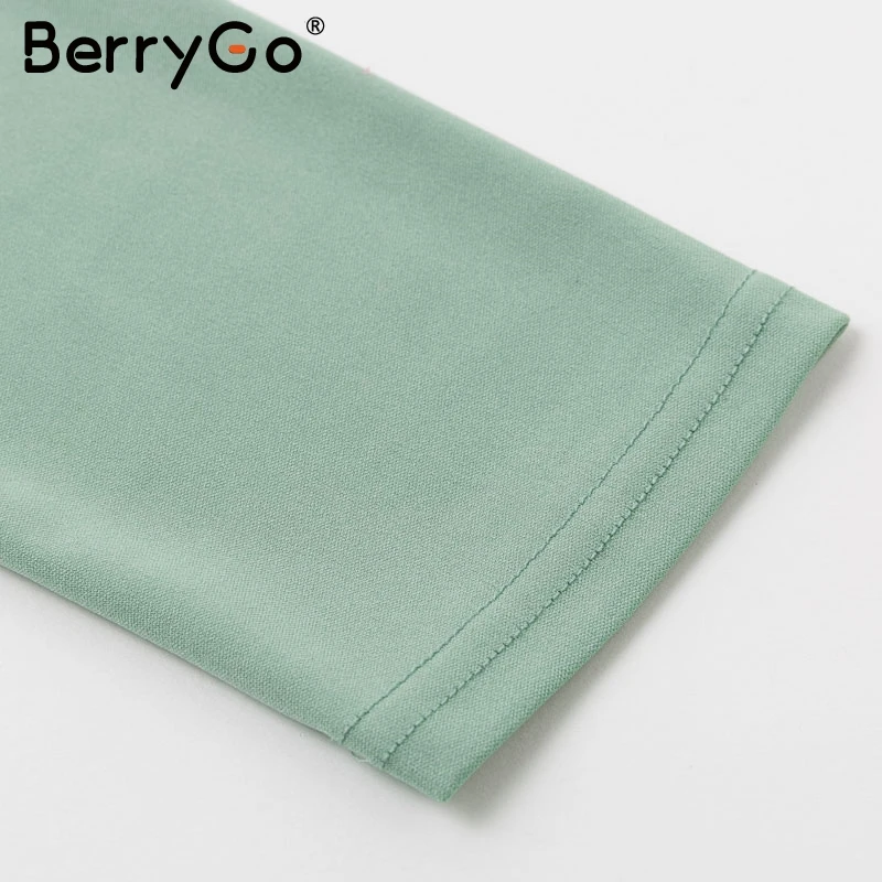 BerryGo элегантное кружевное женское платье миди с галстуком-бабочкой, высокая талия, офисные женские платья, осенне-зимние облегающие Женские вечерние платья