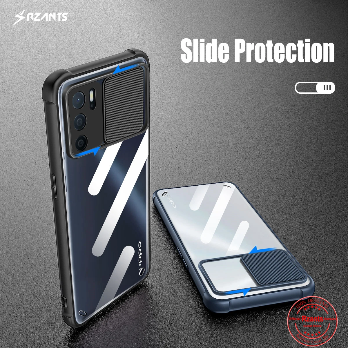 

Rzants For OPPO A16 Case [Lens Protection] Slim Crystal Clear Cover Soft Casing