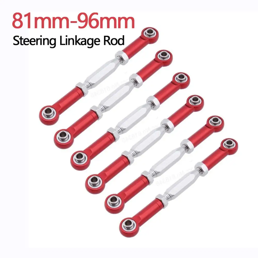 6Pcs 81mm Aluminium Steering Linkage Rod Turnbuckle for RC 1/10 Redcat Traxxas EPX HSP ZD Racing HPI Monster Truck Buggy truggy | Игрушки и