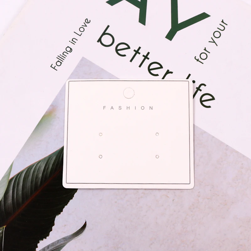 Оптовая продажа 7*6 см 100 шт./лот бумажная вешалка для этикеток висячие серьги