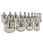 Набор сверл с алмазным покрытием, набор из 15 насадок для сверления отверстий под мрамор, стекло, керамику, для электроинструментов, 6-50 мм