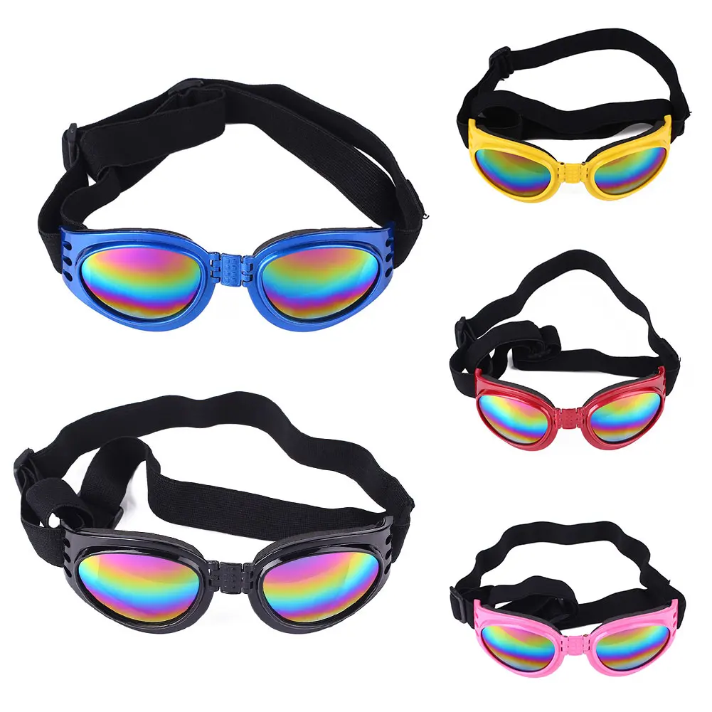 ПЭТ очки для собаки солнцезащитные складные эластичные 5 цветов|Кепки собак| |