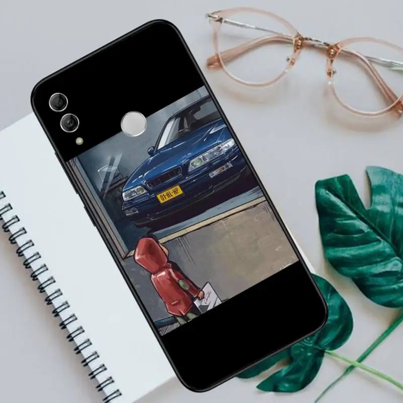 

JDM Cool car Phone Case For Huawei Honor 7C 7A 8X 8A 9 10 10i Lite 20 NOVA 3i 3e