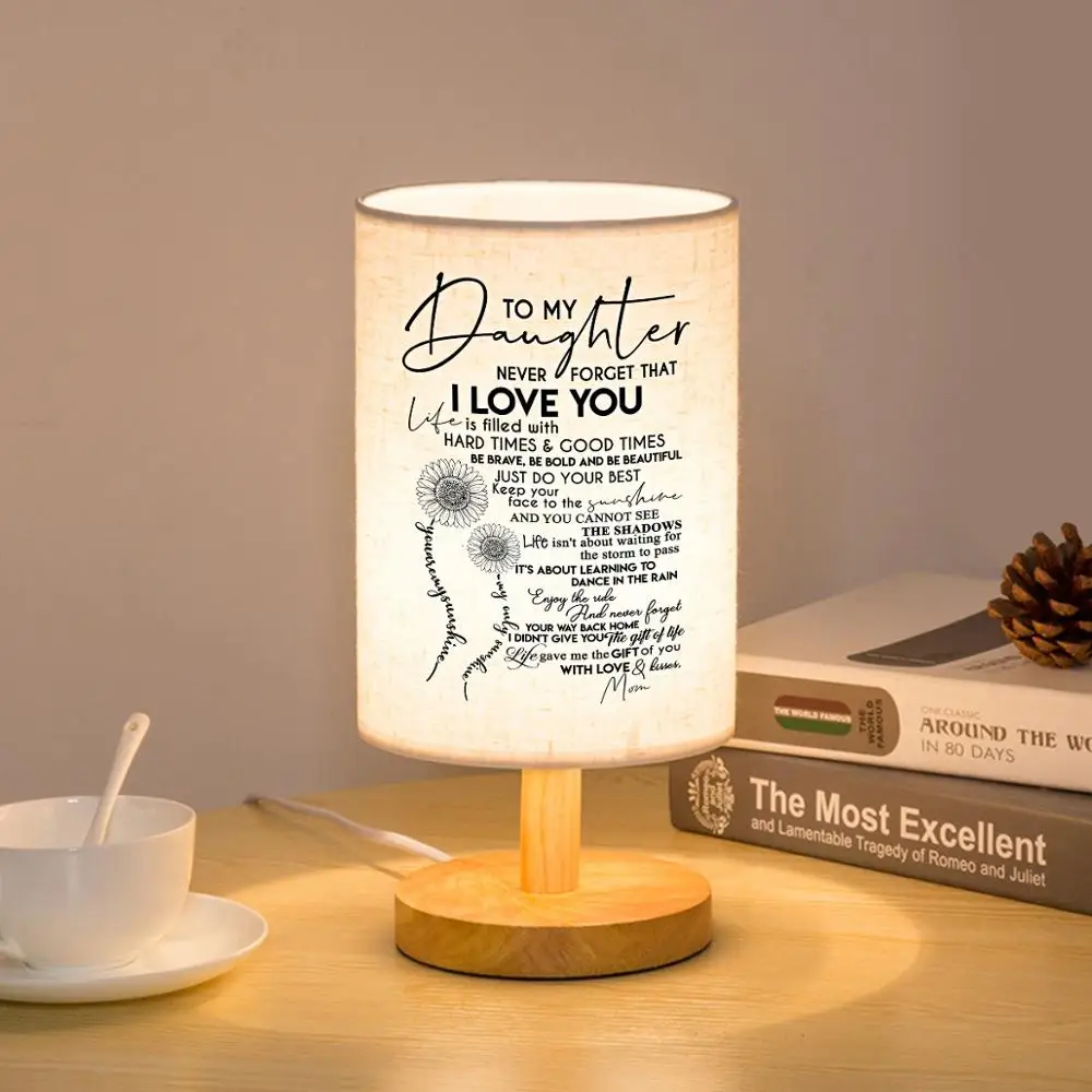 &quotМаме дочке никогда не забывайте что квадратные прикроватные светильники для