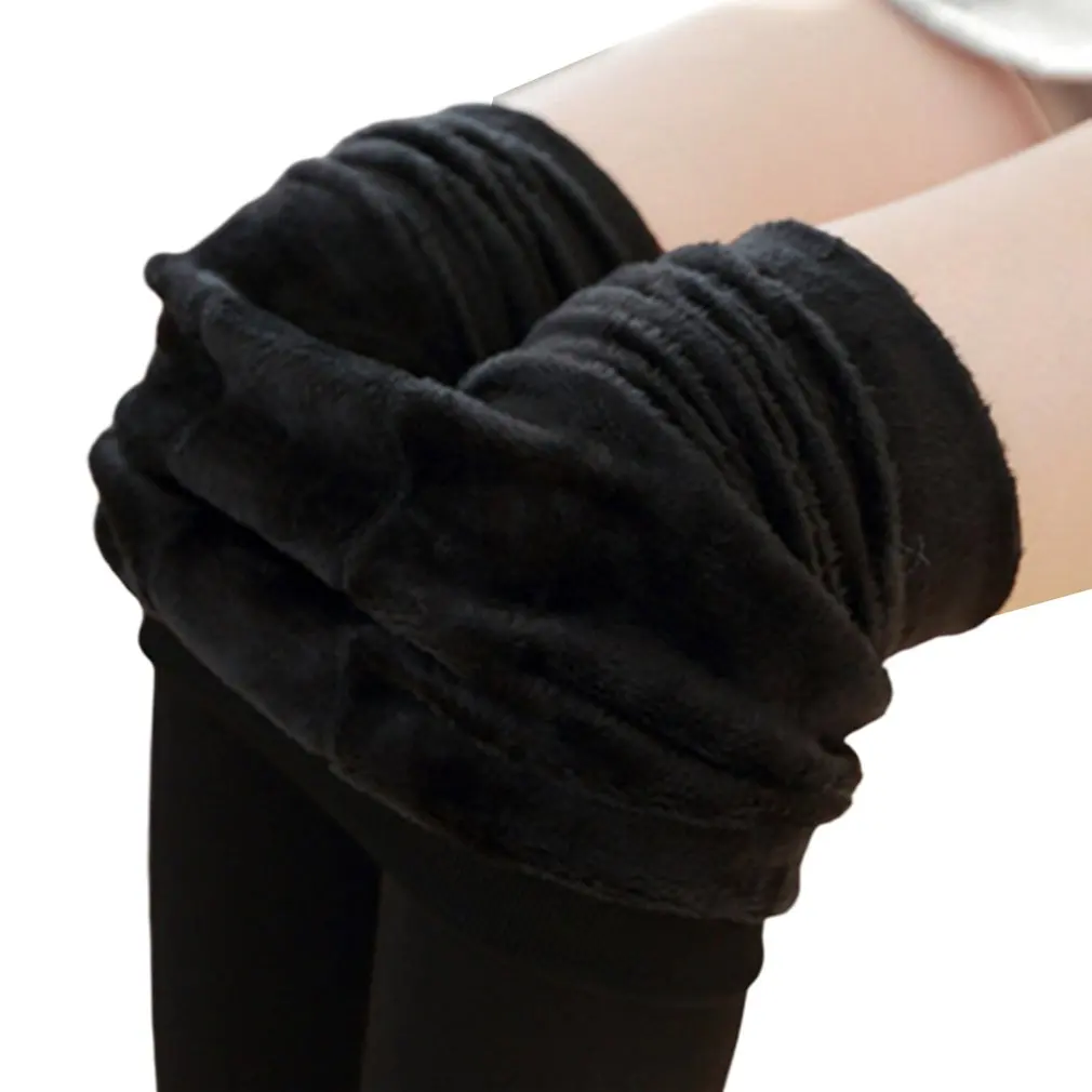 

Зимние женские леггинсы, бархатные теплые брюки, леггинсы с высокой талией, Женские однотонные леггинсы, удобные теплые эластичные леггинс...