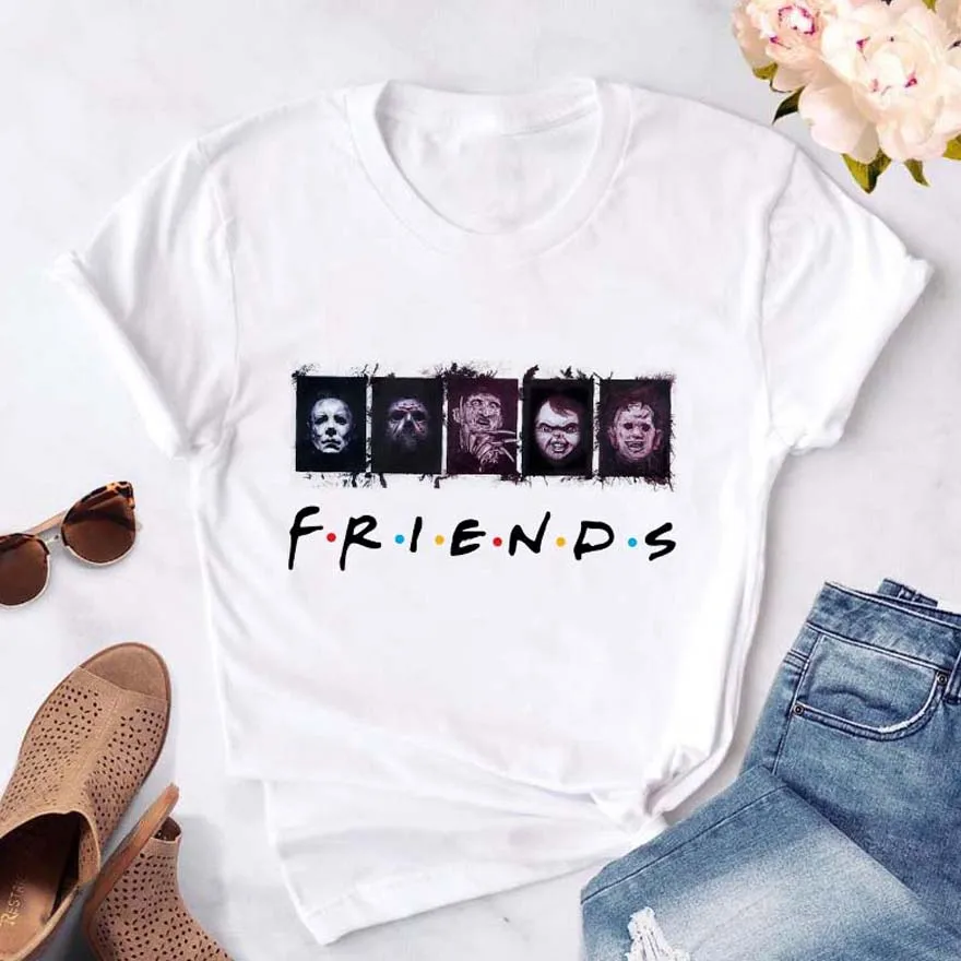 Женская водолазка с принтом ужасы на Хэллоуин|Футболки| |