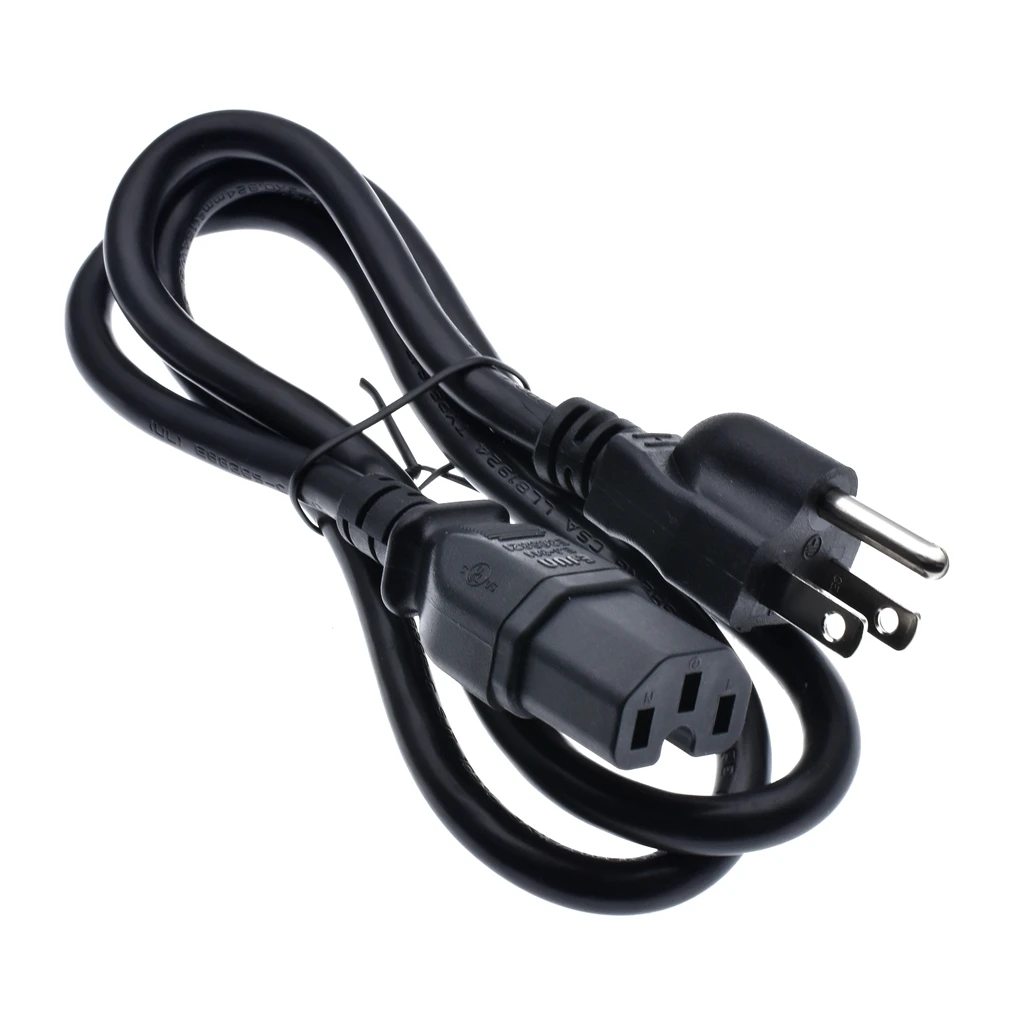Сетевой шнур с тремя зубцами и 3 футов от NEMA 5-15P до IEC320 C15 18AWG 10 А 125 В черный |