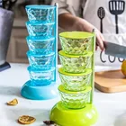 Вращающаяся Вертикальная коробка для специй, кухонная подставка для специй, комбинированный шейкер для соли, для кухни