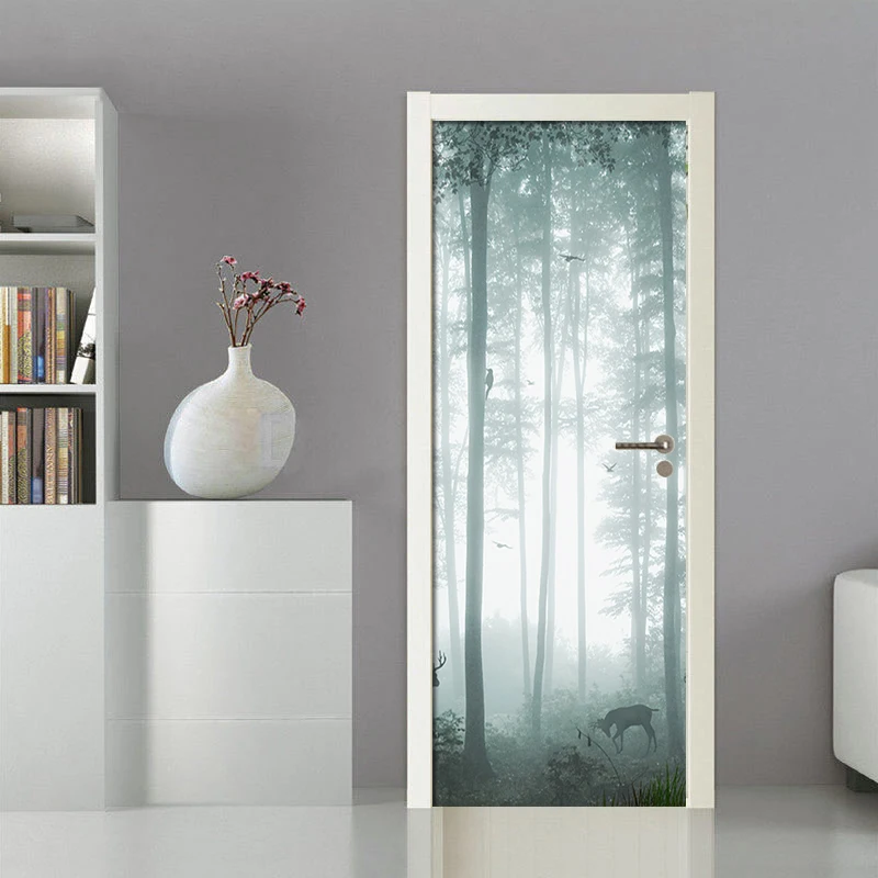 

Дерево мечты олень ПВХ водонепроницаемые 3D космические Настенные обои домашний Декор Гостиная современное творческое искусство «сделай сам» дверные наклейки роспись