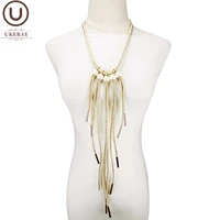 ukebay new luxury pearl necklaces pendant necklace women fashion jewelry gothic clothes chain ethnic sweater chains gold color