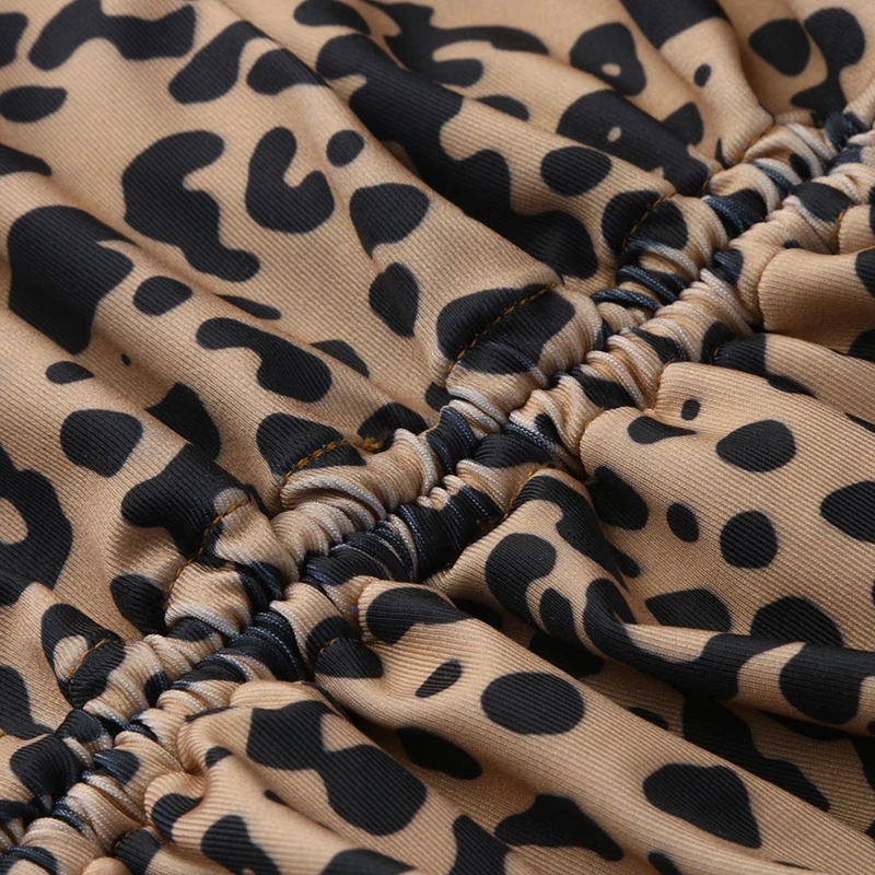 

Sexy Leopard Swimsuit For Women Maternity Lace Up Halter Bikini Pregnant Woman Swimwear One-piece Bathing Suit Leopard Beachwear