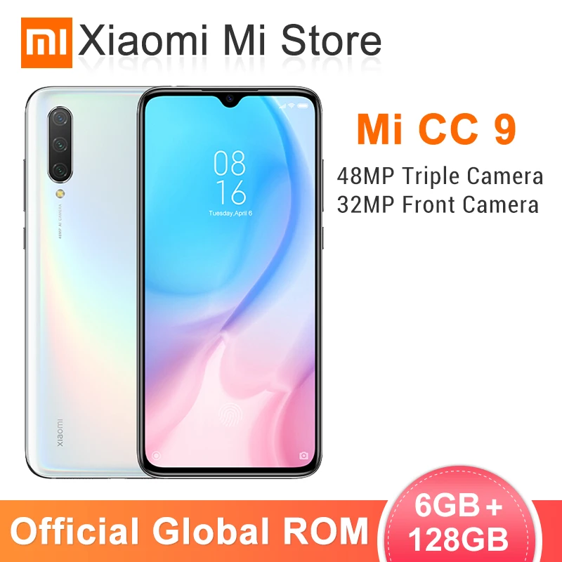 Global rom Xiaomi Mi CC 9 6GB 128GB смартфон(9 lite) 48MP+ 32MP камера Snapdragon 710 6,3" экран 4030mAh