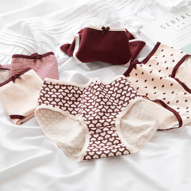 

Женское хлопковое нижнее белье, трусики с милым бантом для девушек, женские трусики из ниток, бесшовные трусики со средней талией, хлопковые...