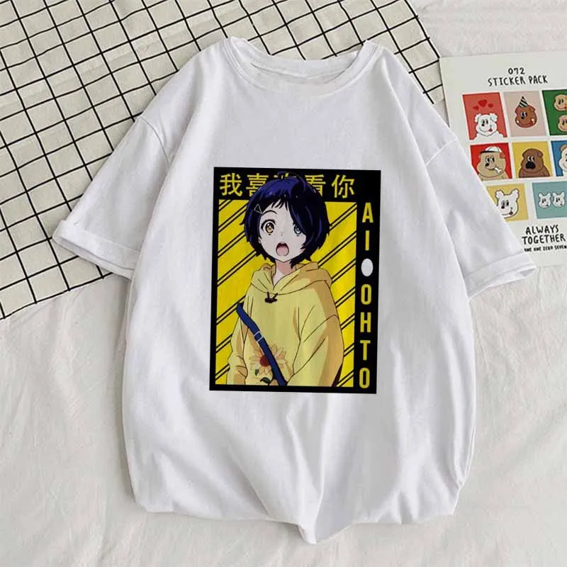 

Kawaii Ohto Ai Wonder Egg Priority T-shirts Women Clothing Anime Graphics Tee Tops 2021 Summer Femme Oversized T Shirt camisetas