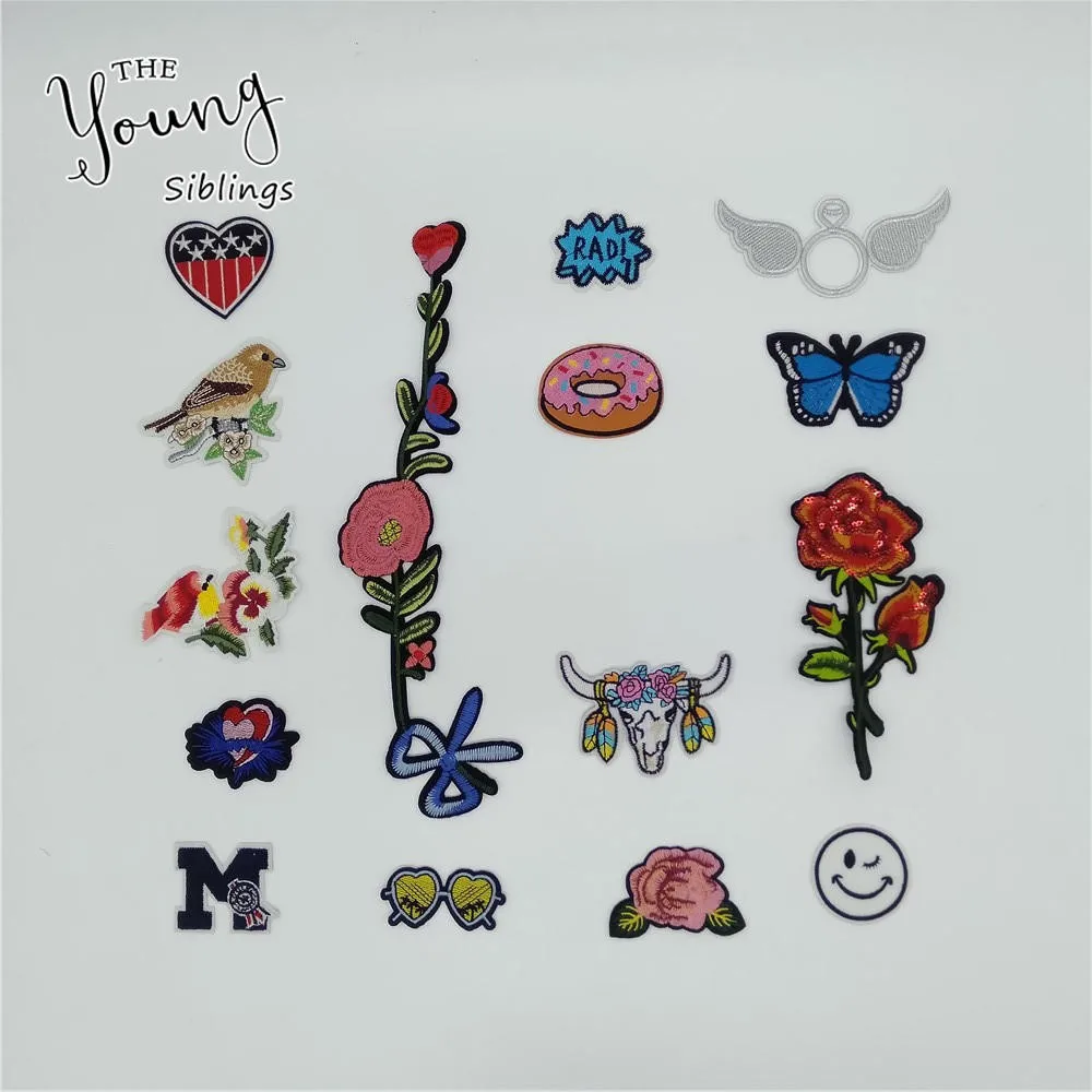 Модная Высококачественная термоклейкая аппликация для вышивания нашивки шитья