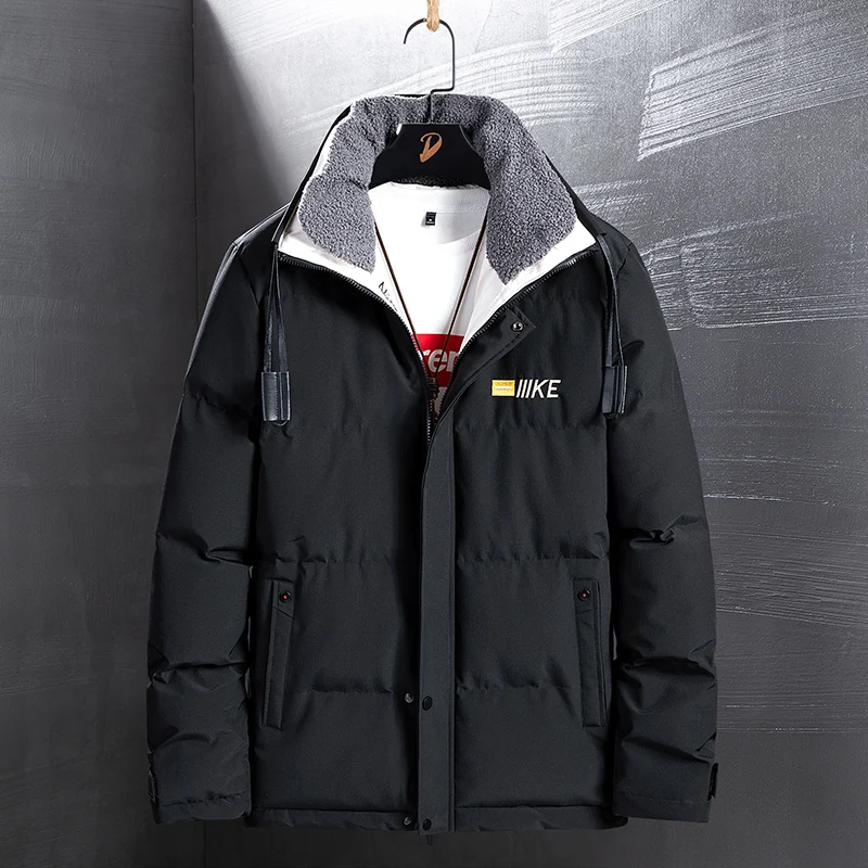 Men's Warm Jacket Winter Parka Fur Collar Windbreaker Large Size 7XL 8XL Cotton Padded Anorak Thick Coat Male Casual Jacket Men