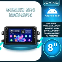 8ips 1 din car radio stereo android 10 central multimedia player gps dvr wifi tape recorder carplay for suzuki sx4 2006 2013