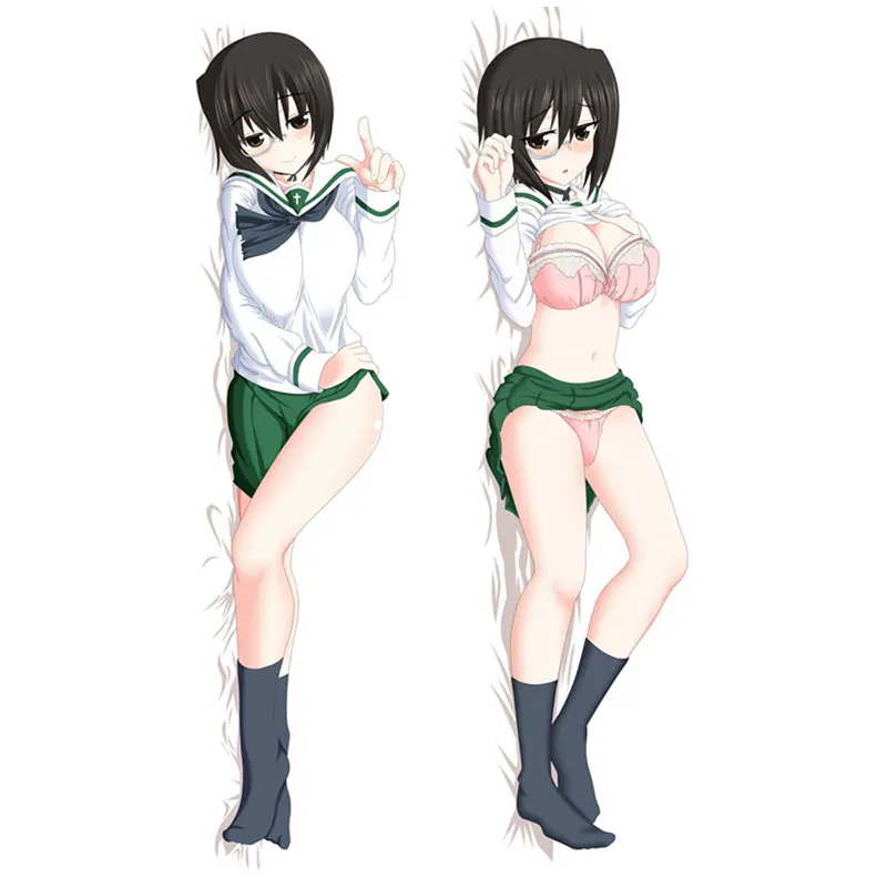Аниме для девочек и танки накидка подушки Саори takebe Dakimakura Чехол сексуальная