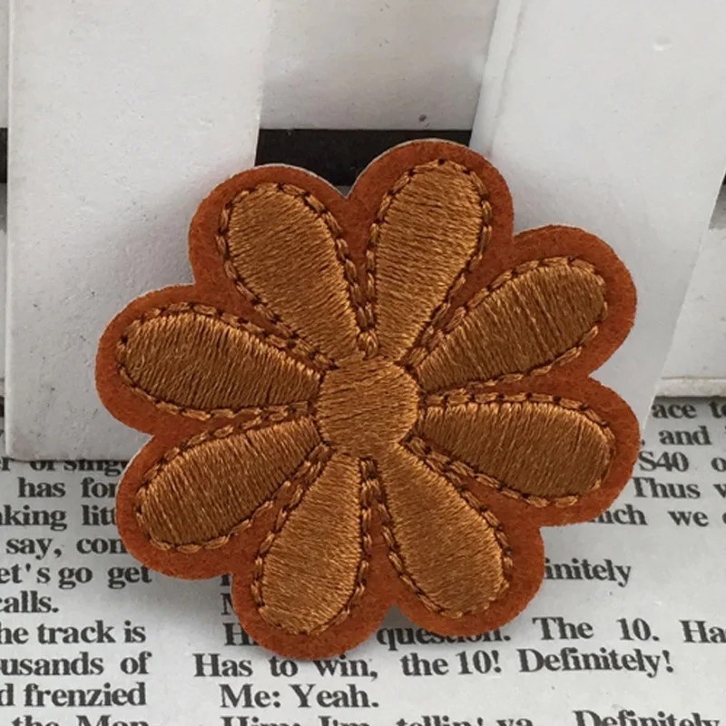 Вышитые нашивки цветы для одежды железные ювелирные изделия DIY Ручная работа