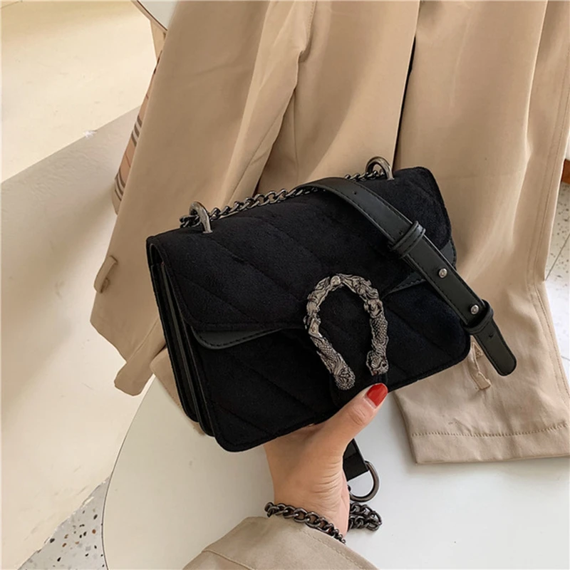 Женские модные сумки 2020 бархатная цепочка Маленькая женская сумка роскошная