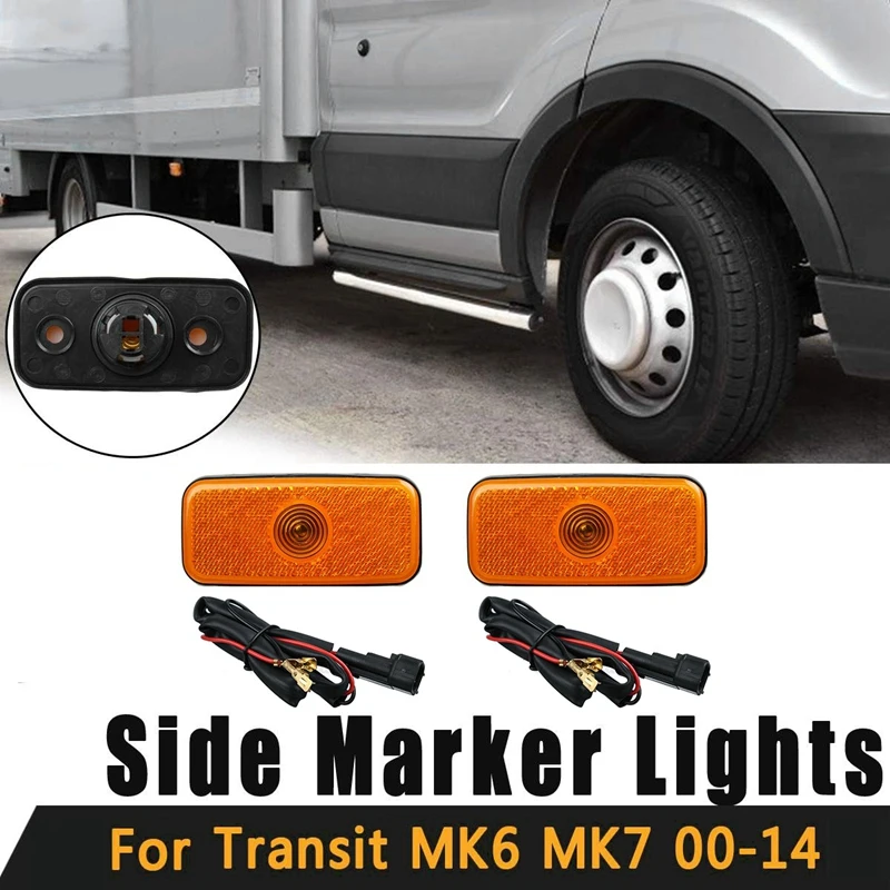 

2 шт. боковые габаритные светильник с жгутом проводов для Ford Transit MK6 MK7 2000-2013 1671689 VYC15-5034-AC